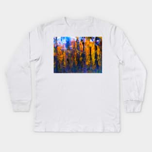 Rainy Day at Bliss Woods Kids Long Sleeve T-Shirt
